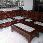 Kursi Meja Tamu Sudut Bagong Terbaru Kayu Jati