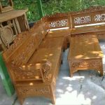 Kursi Tamu Sudut Bagong Kayu Jati Minimalis