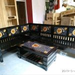Kursi Tamu Sudut Minimalis Kayu Jati Finishingan