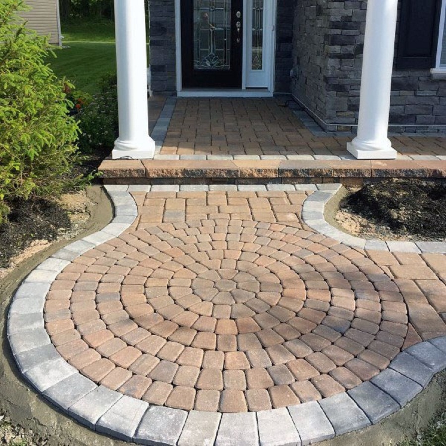 Desain Paving Block Lingkaran