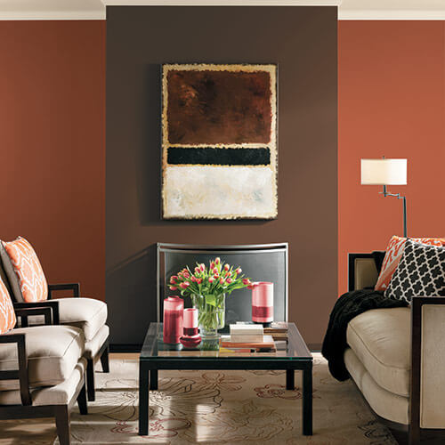 Interior Cat Ruang Tamu