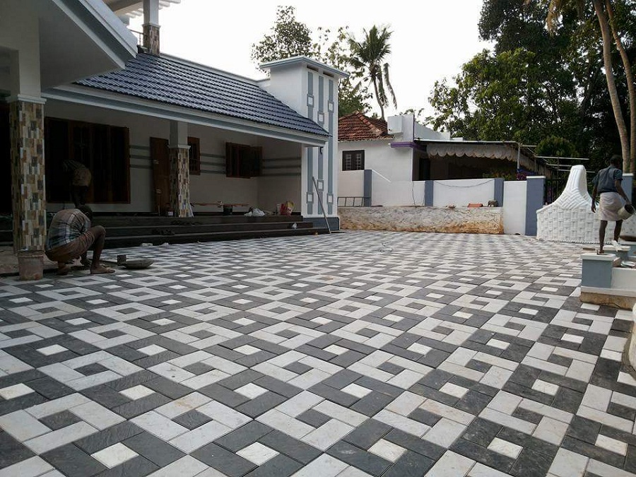 Model Paving Block Interlocking