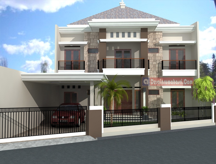 Rumah 2 Lantai dengan Balkon di Setiap Kamar