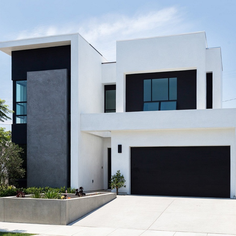 Rumah Minimalis 2 Lantai Konsep Monokrom