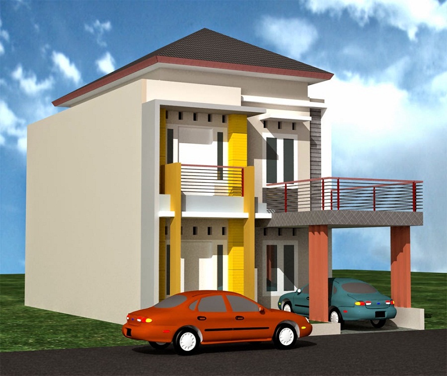 Rumah Minimalis 2 Lantai Type 60