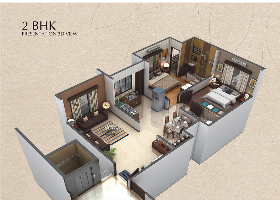 Denah Rumah Minimalis Type 60 3D