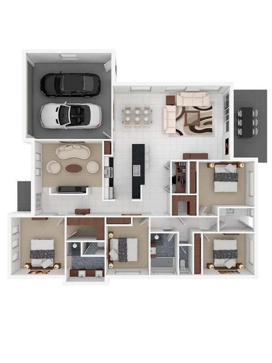 Denah Rumah Minimalis Type 70
