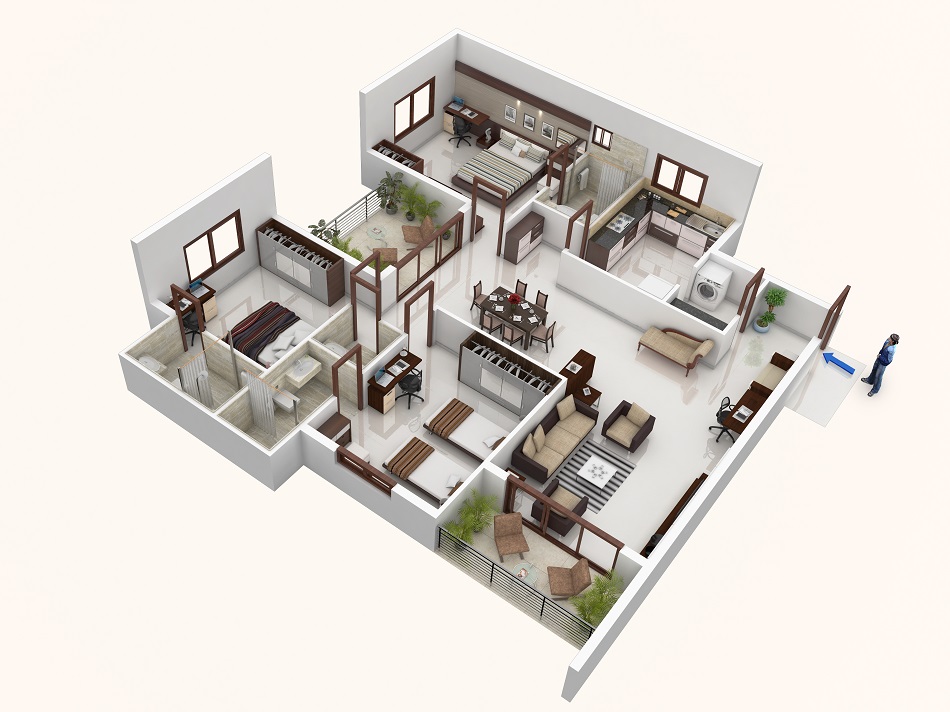 Denah Rumah Type 60 Minimalis Modern
