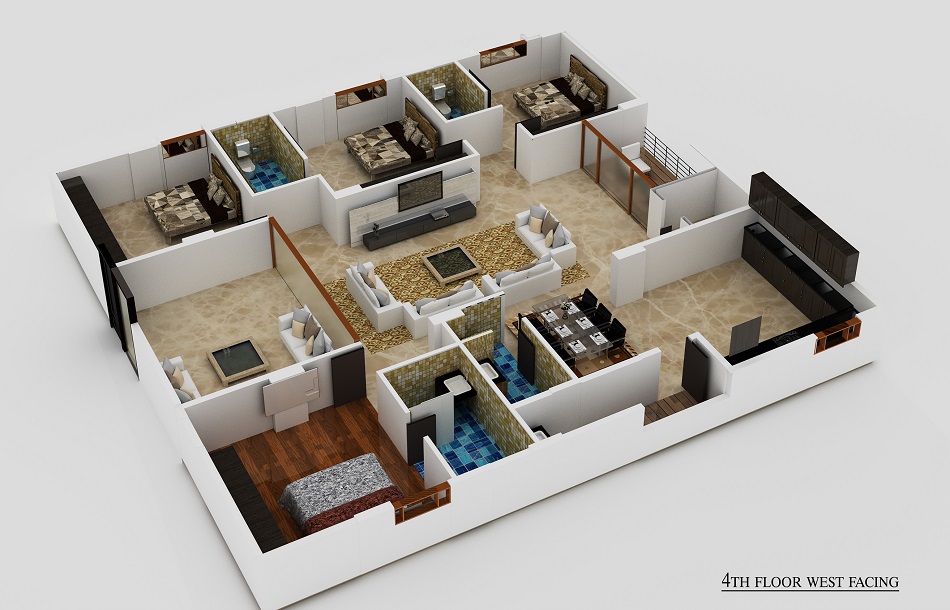 Denah Rumah Type 60 Tanpa Halaman