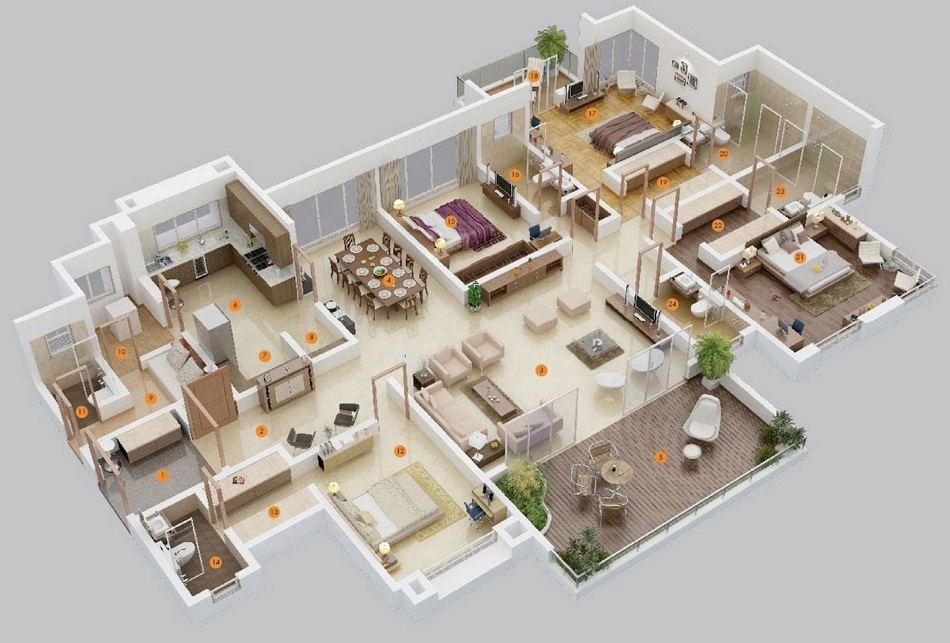 Denah Rumah Type 70 yang Terkesan Luas