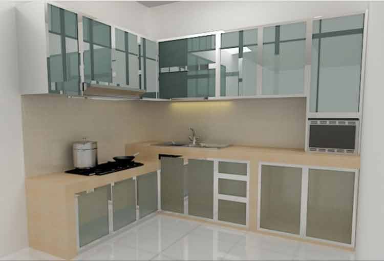 Kitchen Set Minimalis Kaca Bening