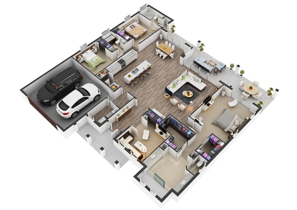 Rumah Type 70 dengan Master Bedroom