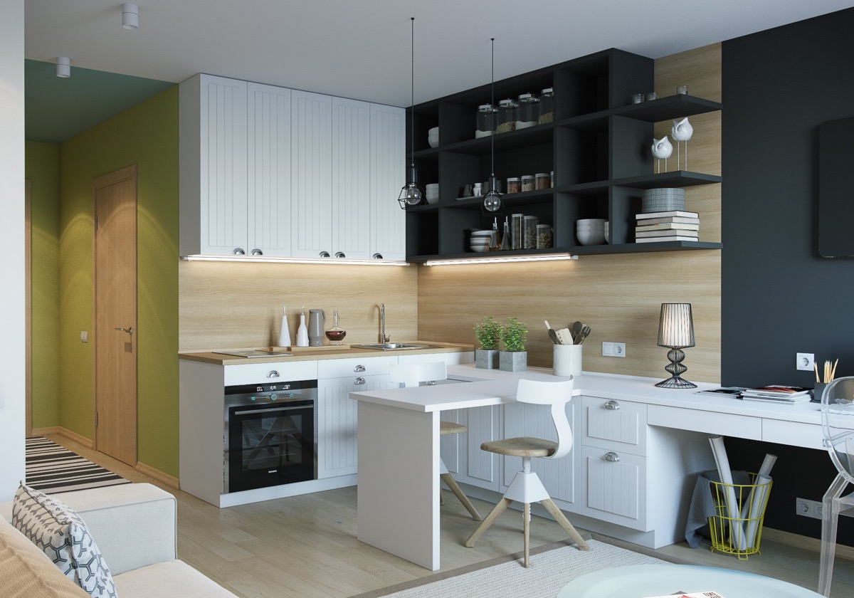 Lemari dapur tambahan rak gantung