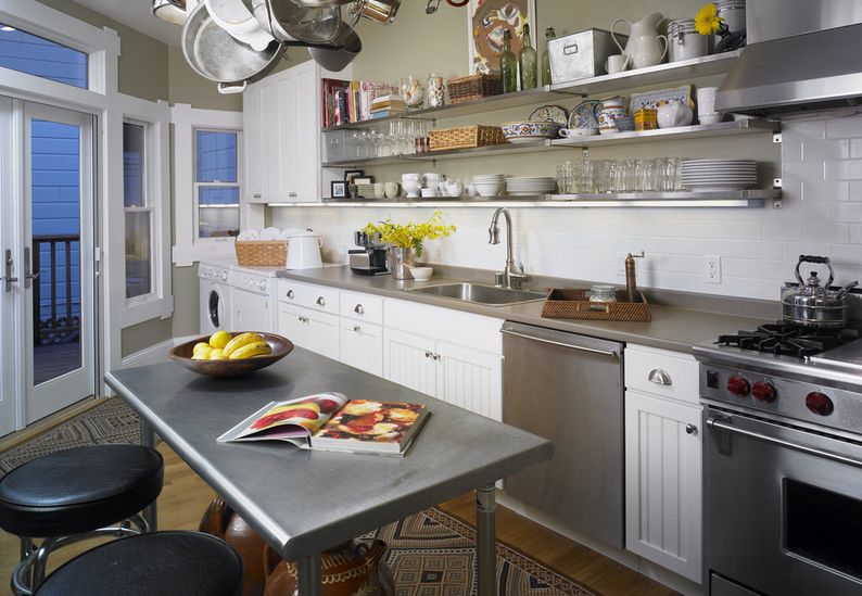 Meja dapur stainless