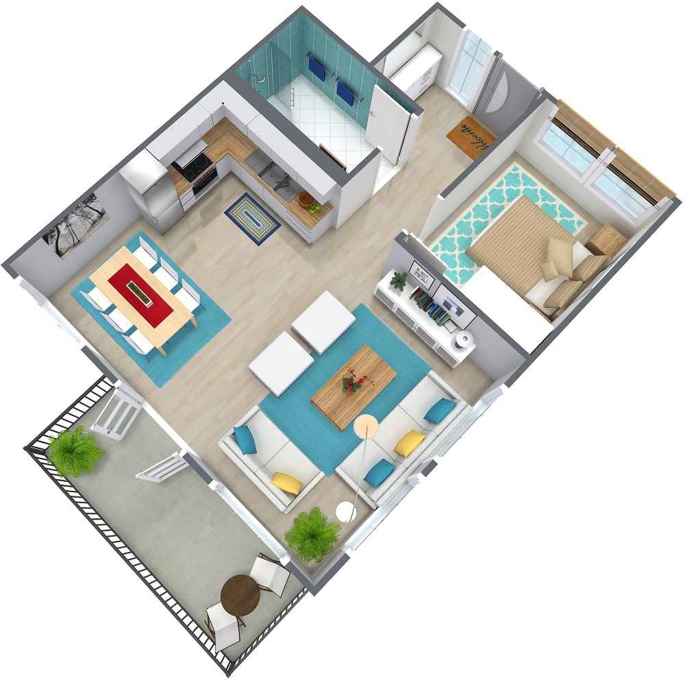 Denah Apartemen Studio