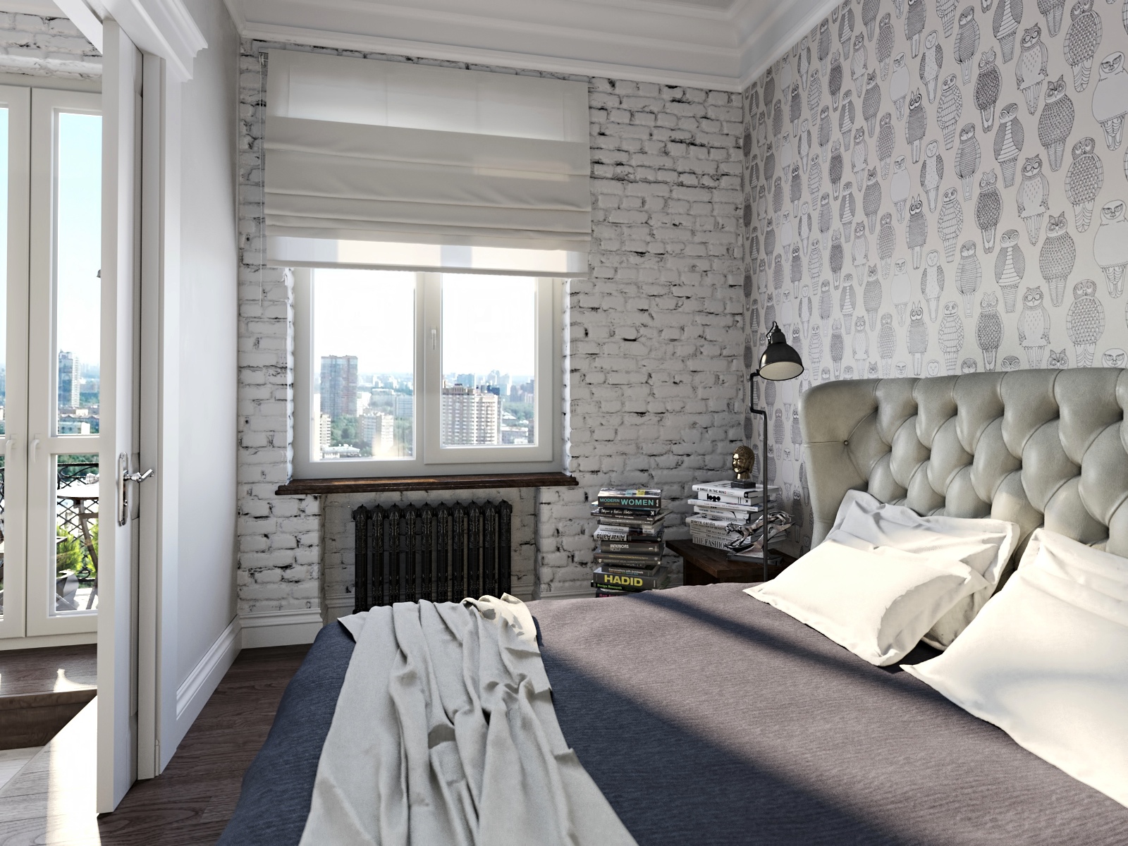 Desain Wallpaper Dinding Kamar Tidur Minimalis Unik