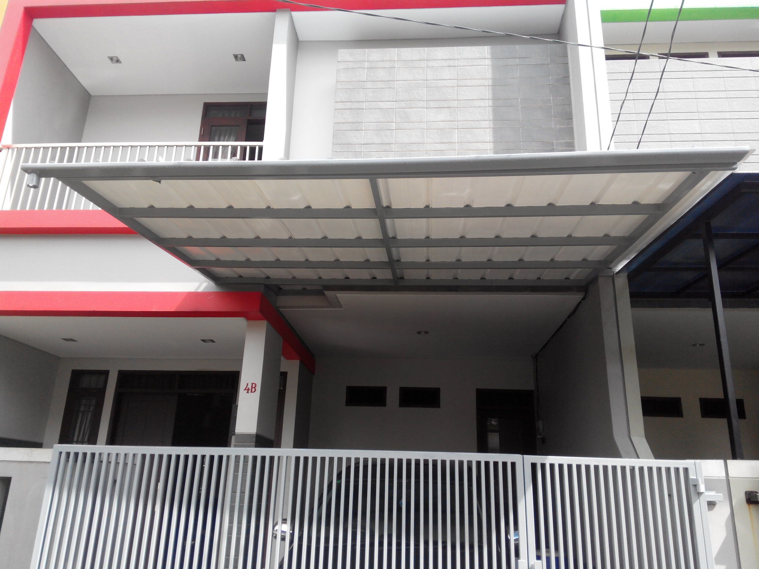 Kanopi Tanpa Tiang Material Besi