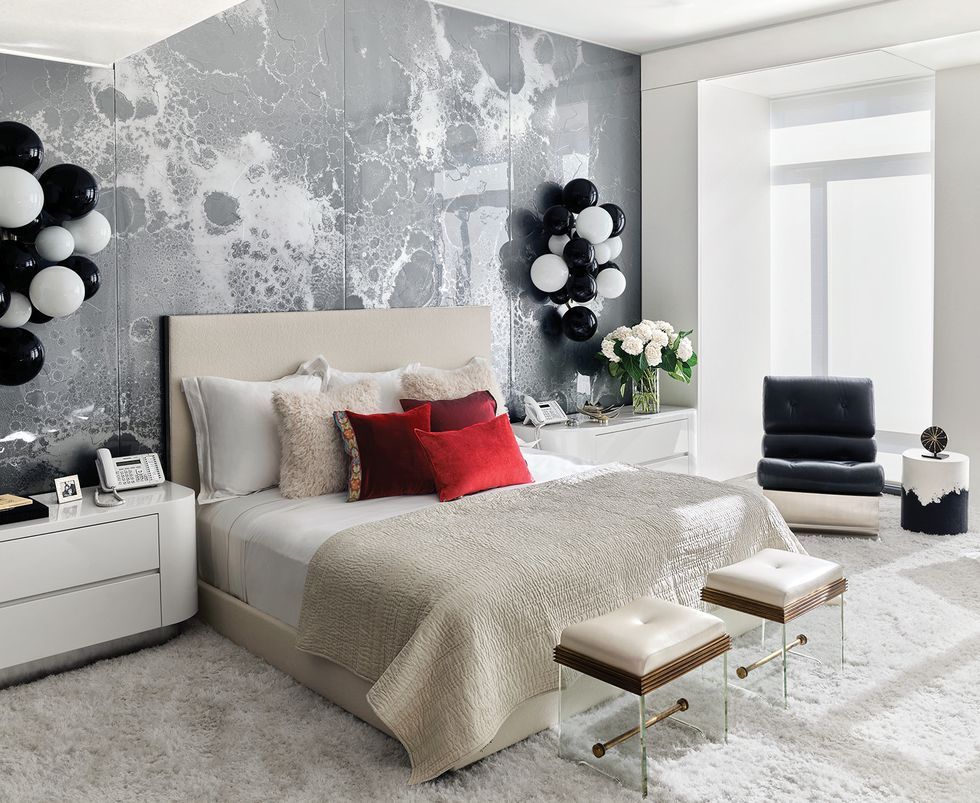 Wallpaper Dinding Kamar Hitam Putih