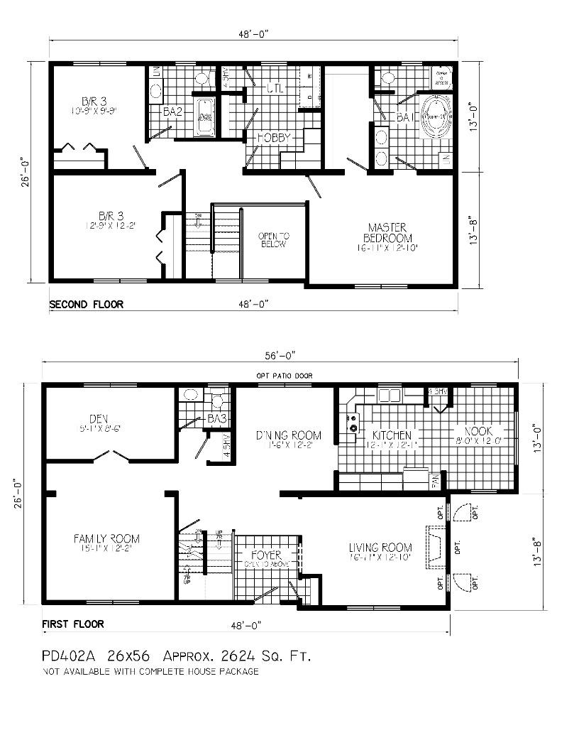 Contoh Denah Rumah 2 Lantai Minimalis