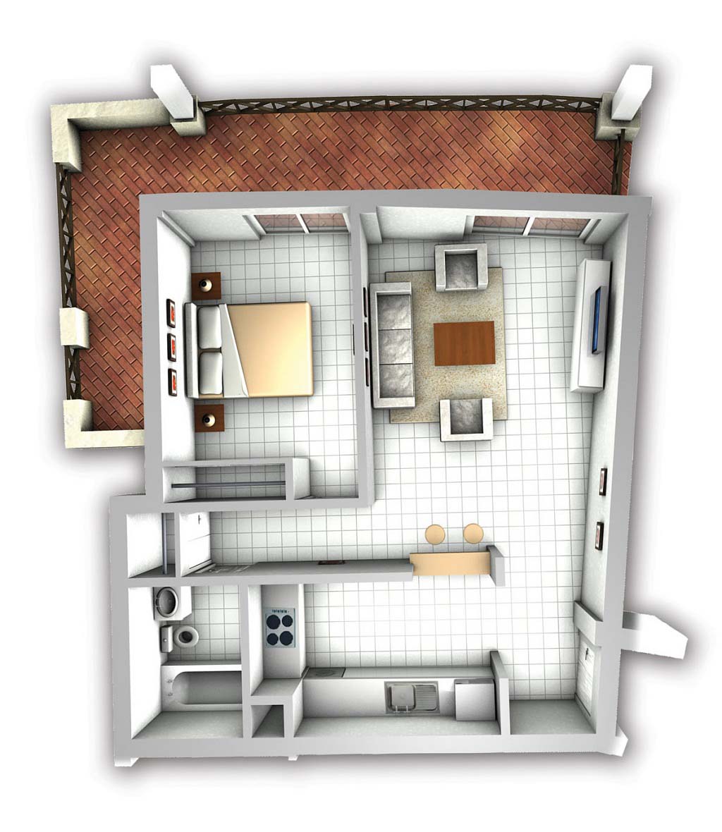 Denah Apartemen Mewah