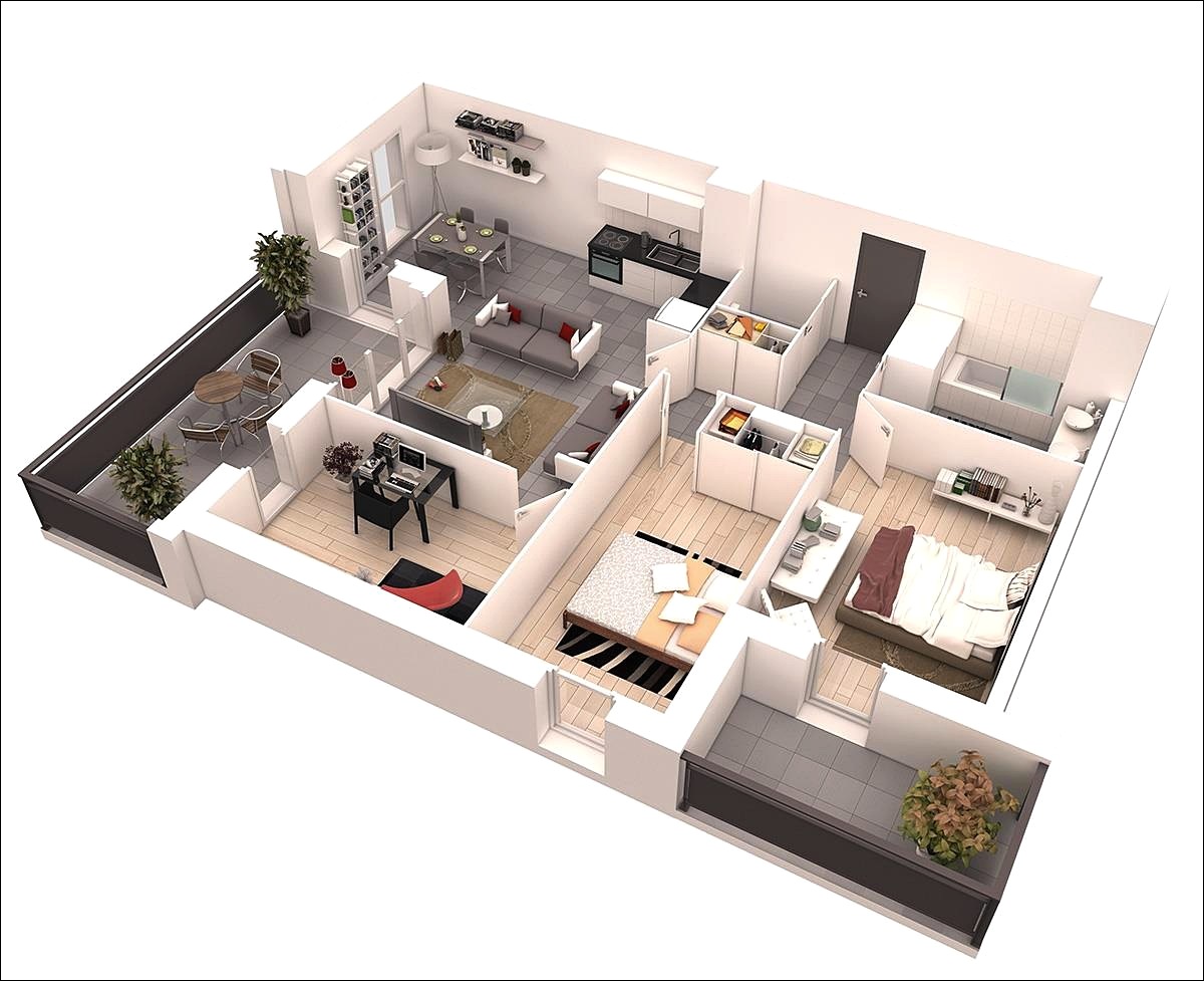 Denah Apartemen Tipe 21