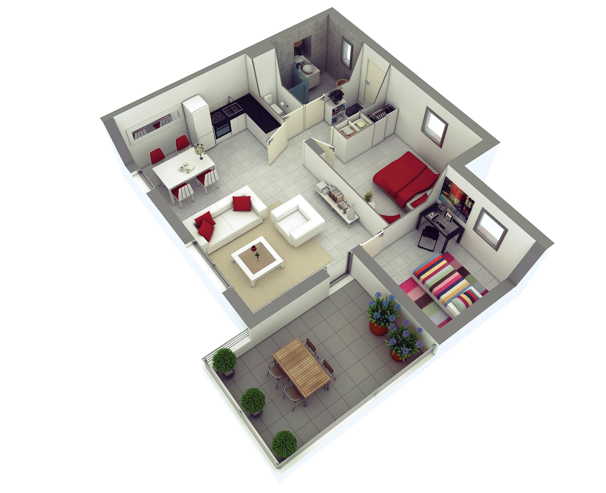 Denah Apartemen Tipe 36