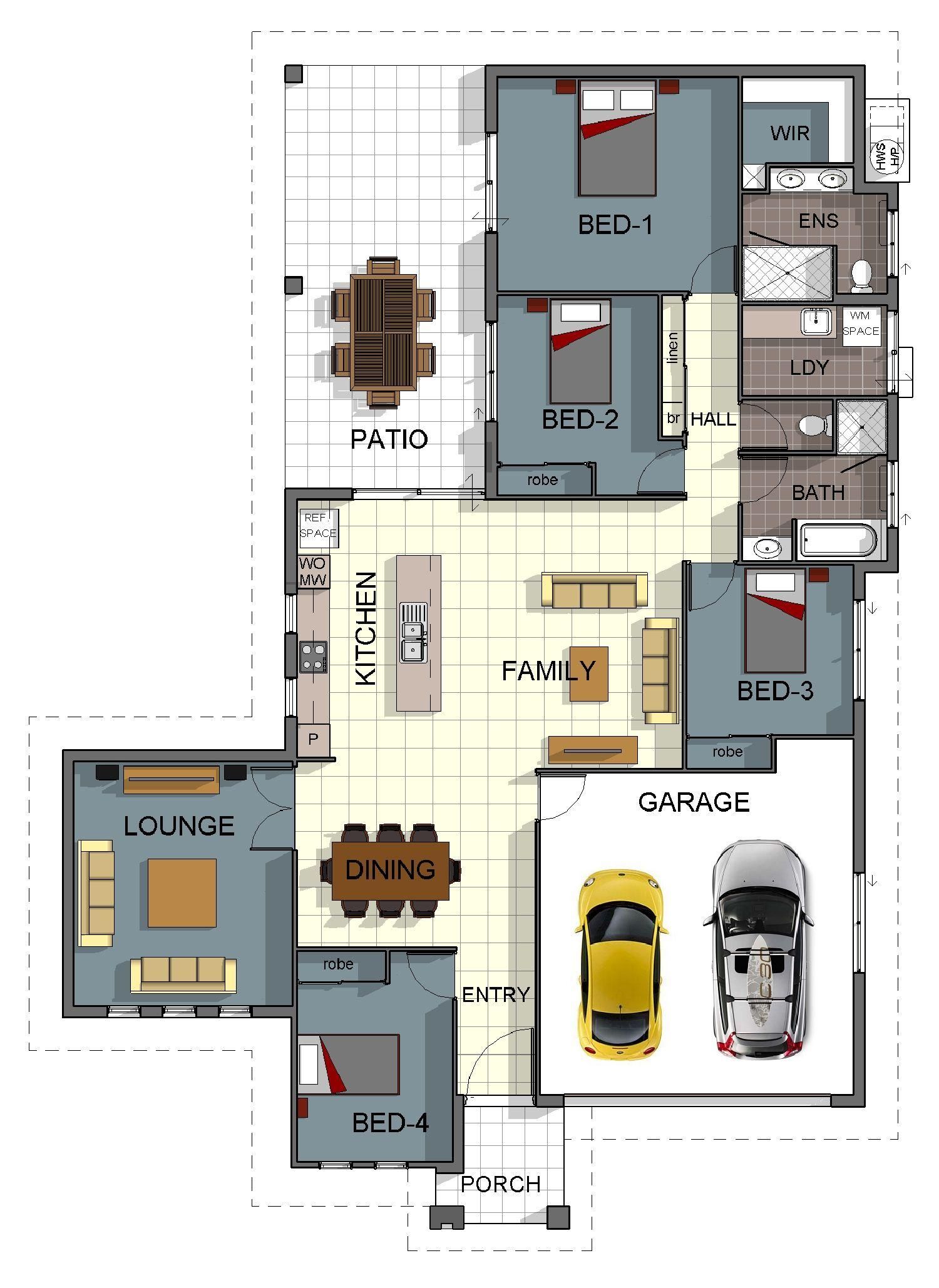 Denah Rumah 2 Lantai Type 36