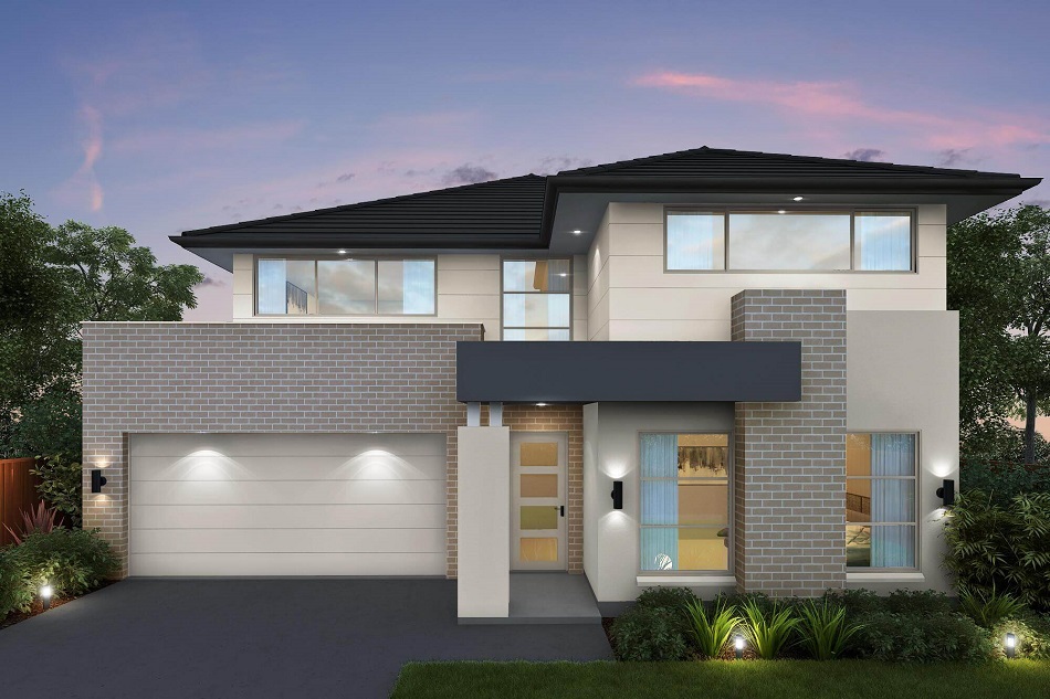 Desain Fasad Rumah 2 Lantai