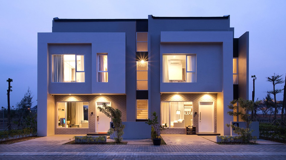 Desain Fasad Rumah Tingkat