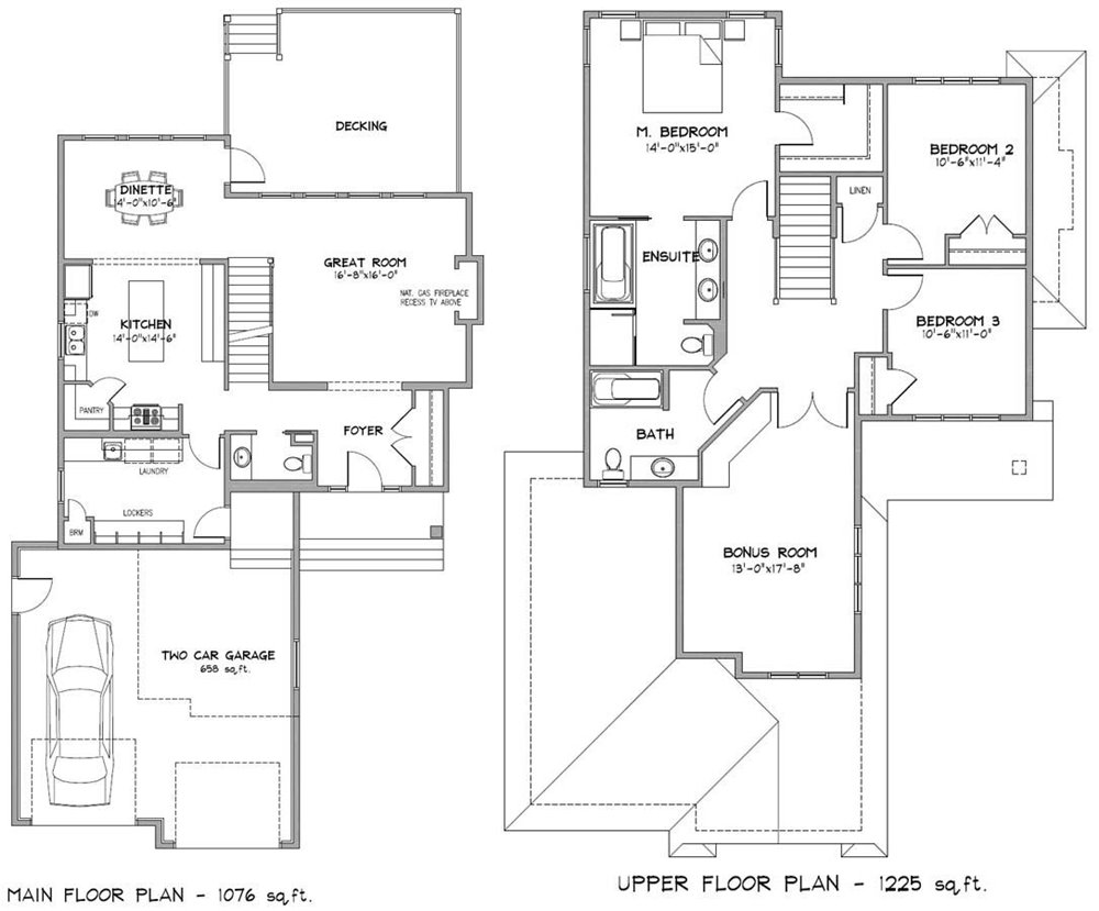 Model Denah Rumah Minimalis 2 Lantai
