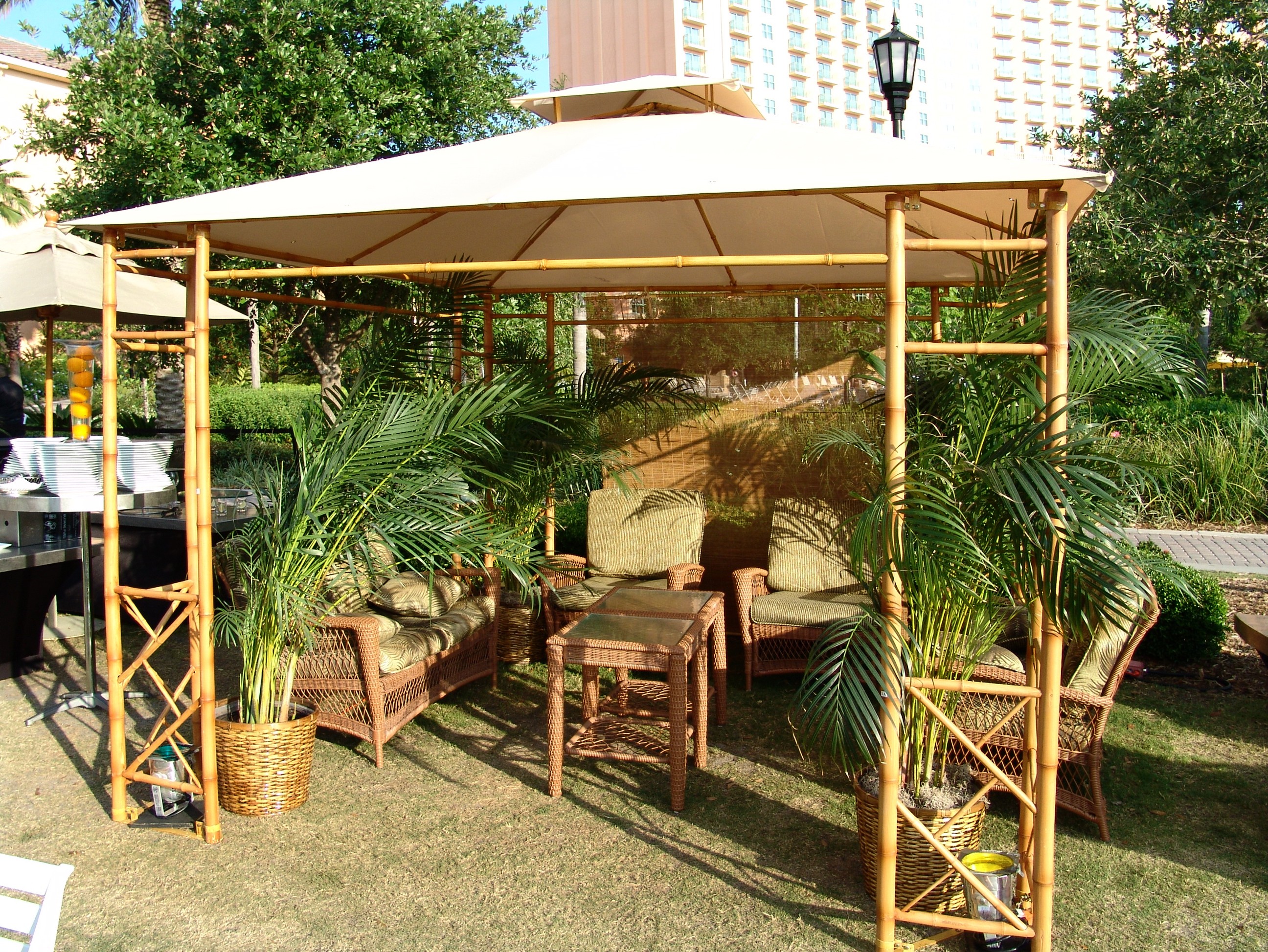 Rangka Gazebo Bambu