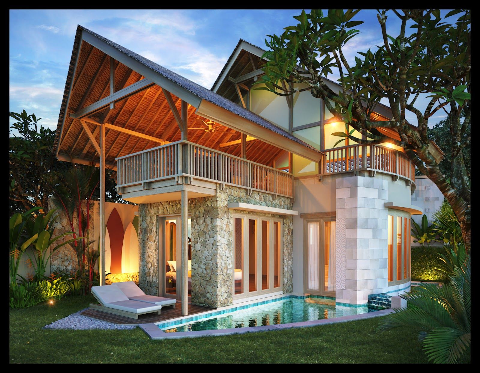 Rumah Bambu Mewah