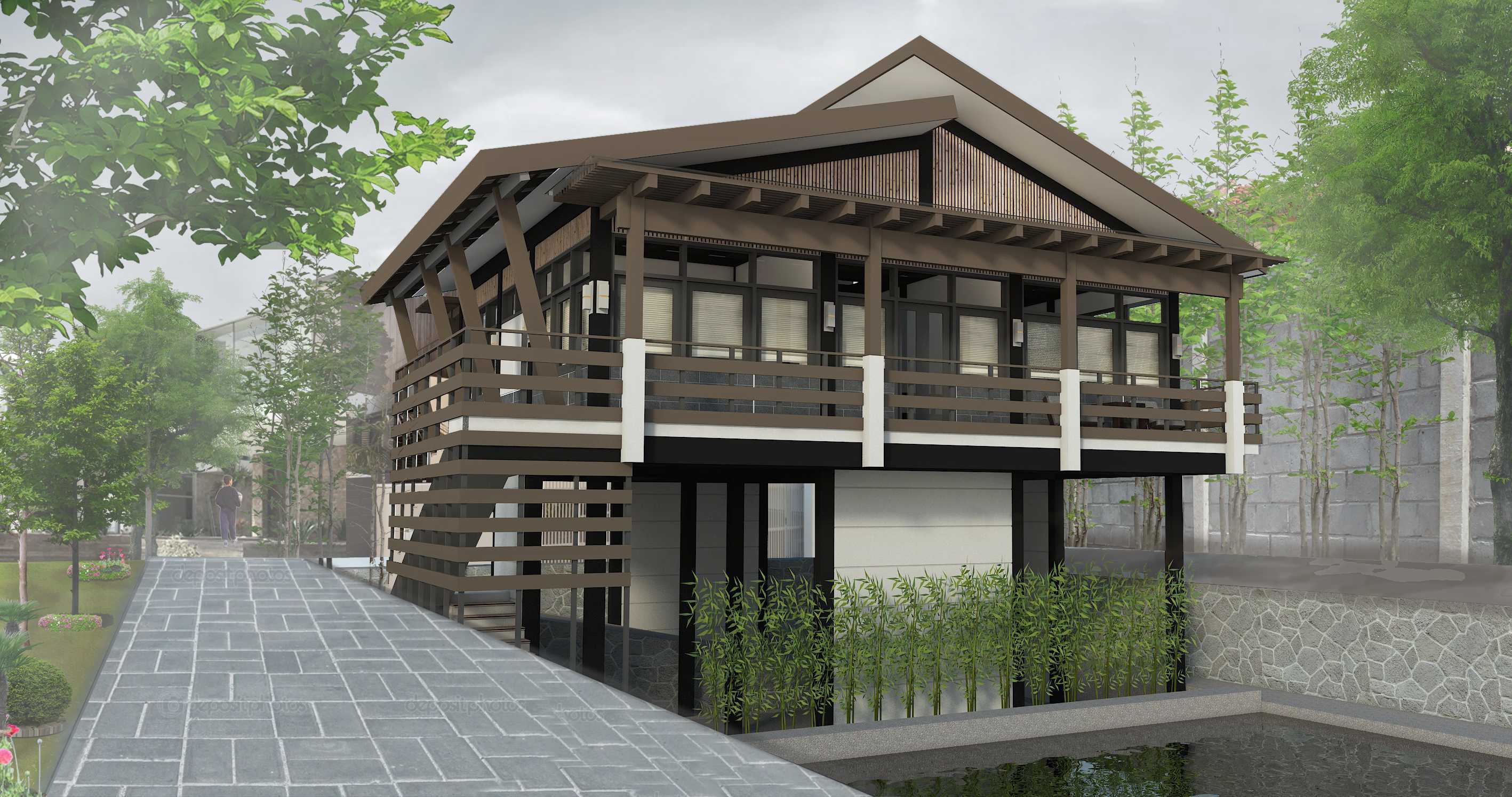 Rumah Panggung Sederhana namun Elegan