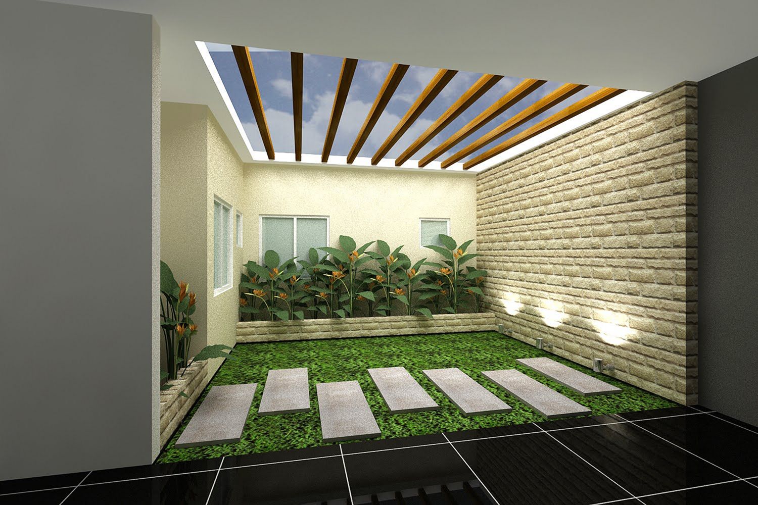 Taman Buatan di Dalam Rumah