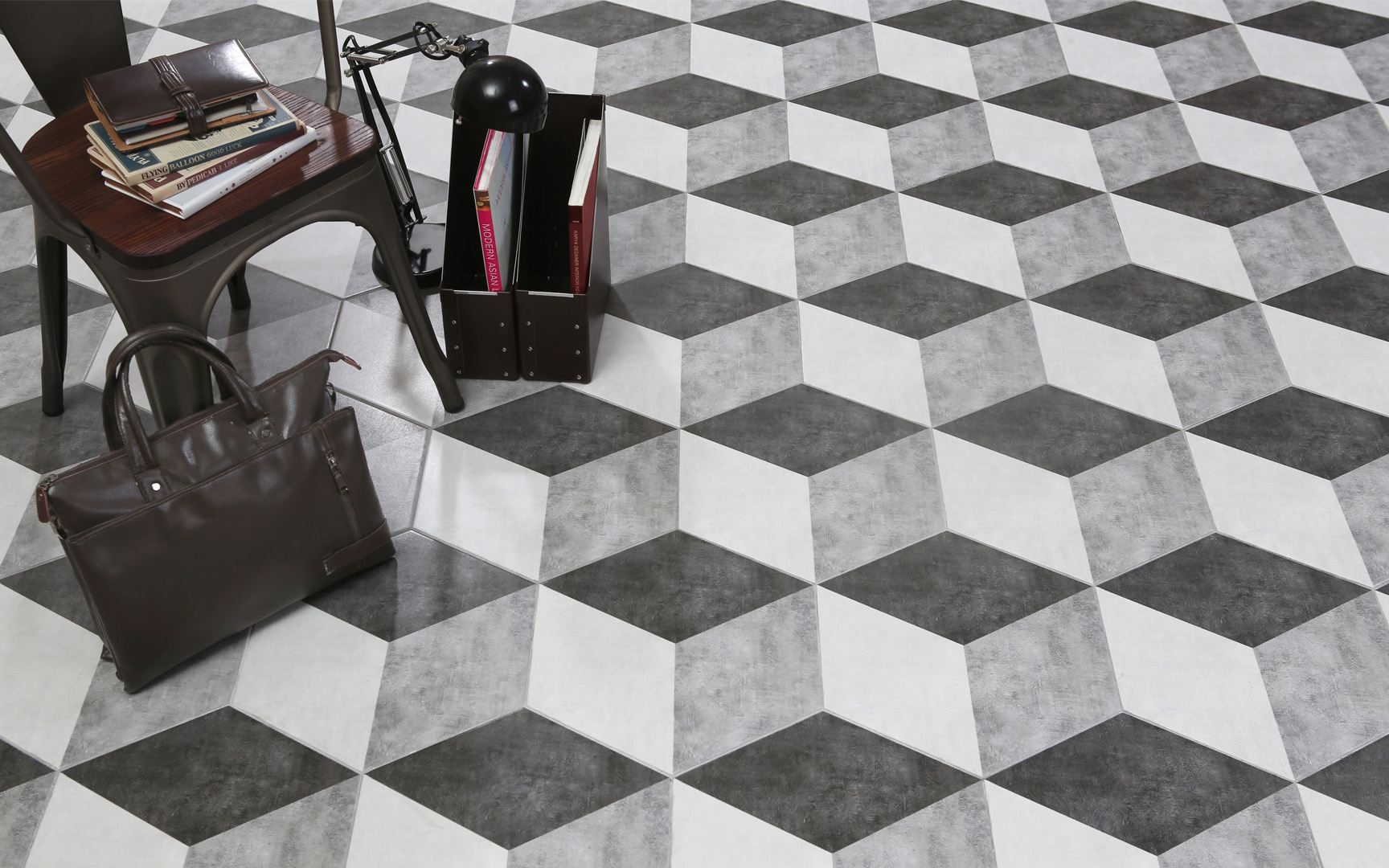 Keramik Roman Bercorak Mozaik untuk Area Outdoor