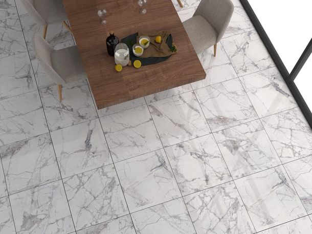 Keramik Roman Bercorak Mozaik untuk Area Outdoor