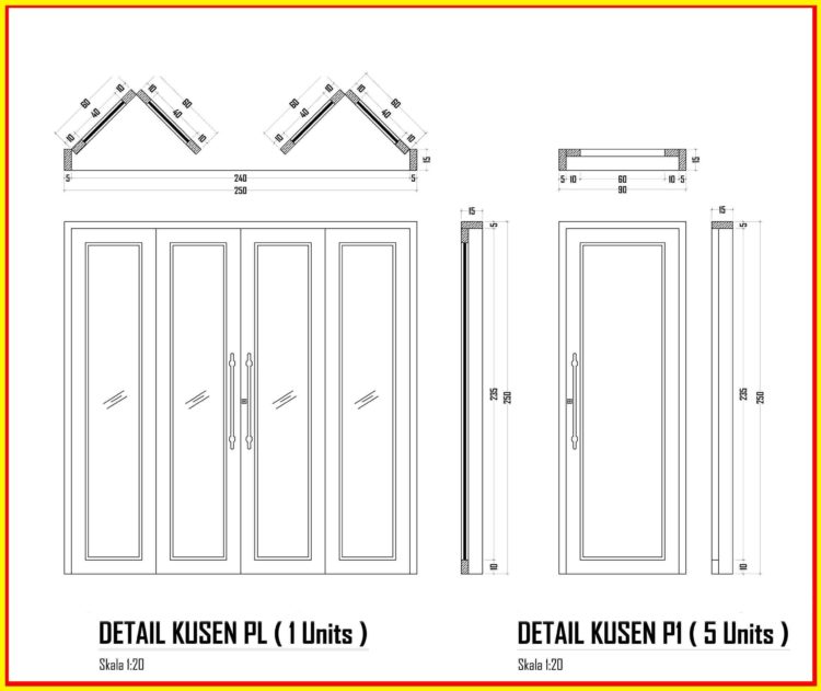 Ukuran Pintu Lipat Dapur