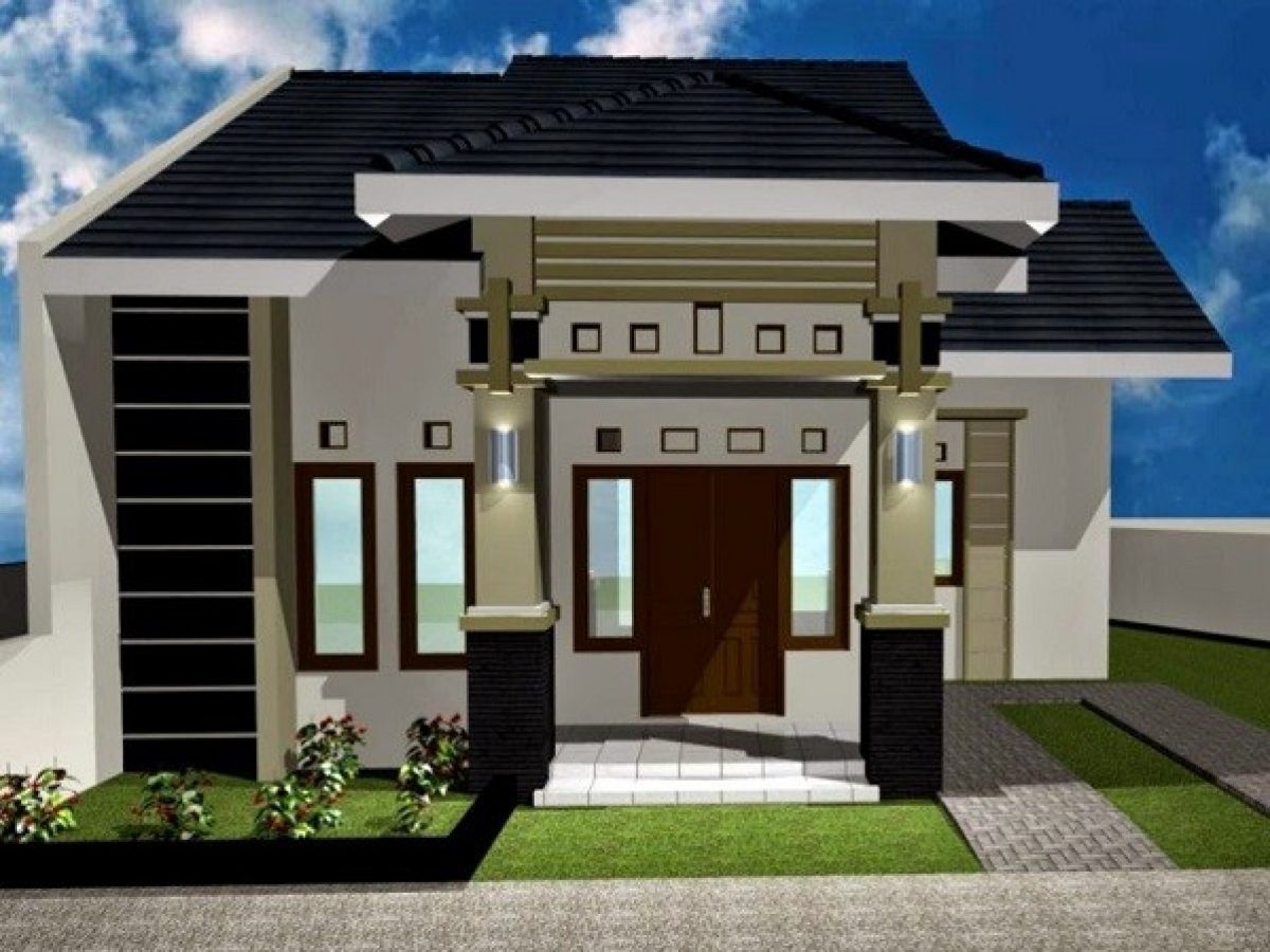 Desain Fasad Rumah 8x10 Bergaya Minimalis