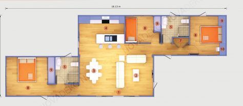 Desain Rumah Kontainer Menyambung