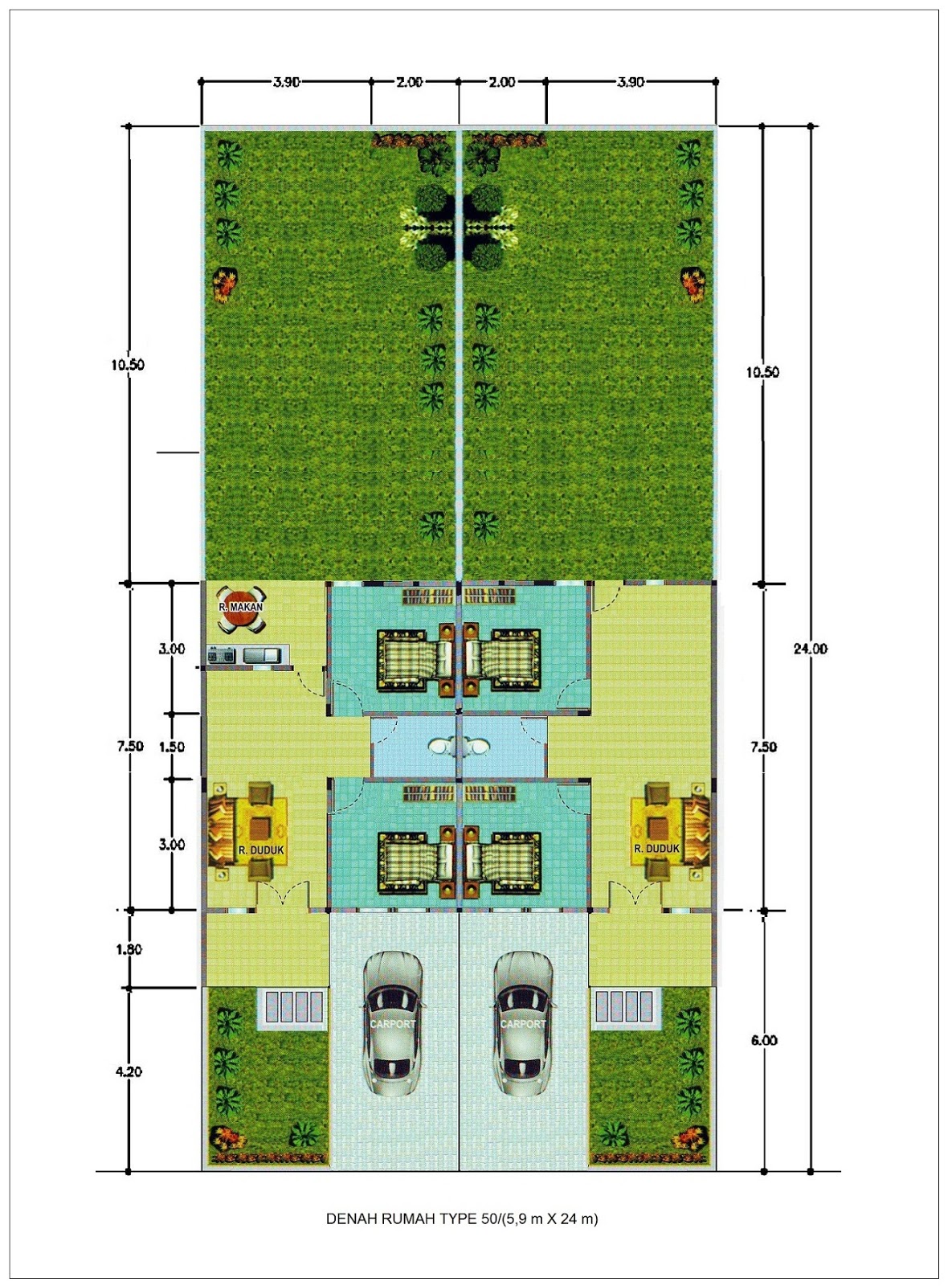 Desain Rumah Minimalis Ukuran 5x10