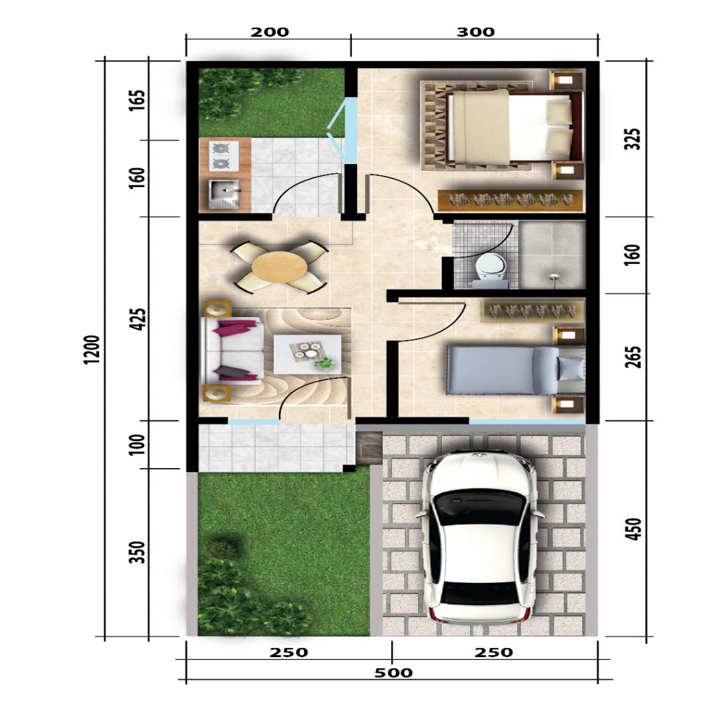 Gambar Rumah Sederhana 6x12