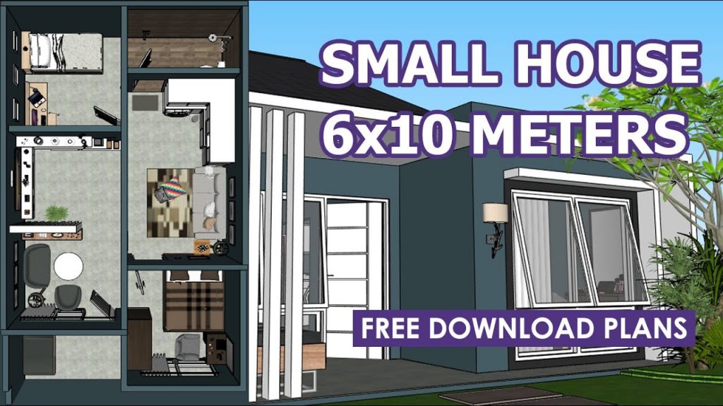 Denah Rumah 6 10 Simpel Di Atas Terdiri Dari Dua Buah Kamar Tidur