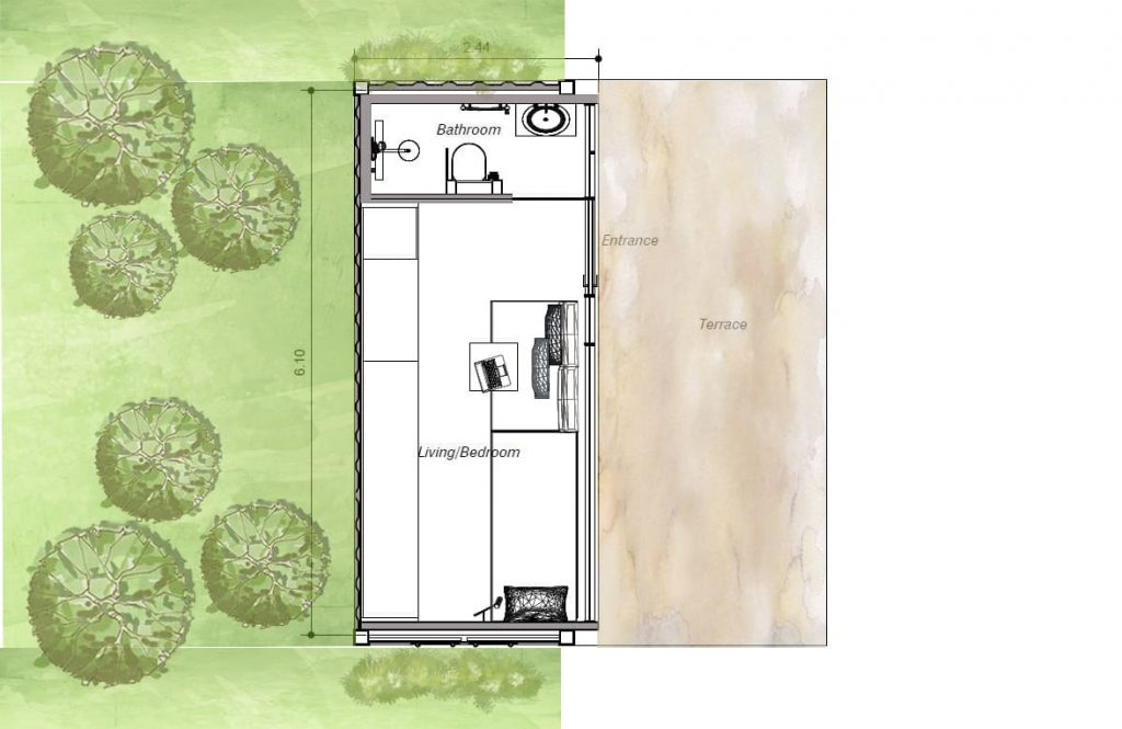 Rumah Kontainer Sederhana