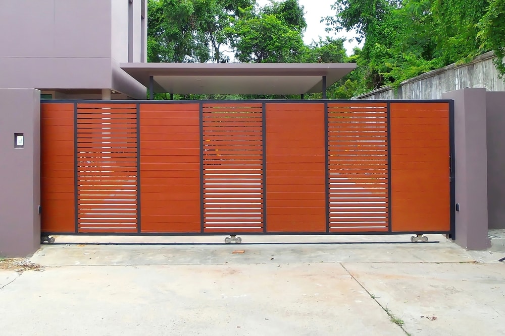Warna Pagar Orange Sederhana