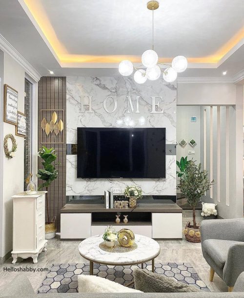 Desain Ruang TV Mewah Minimalis