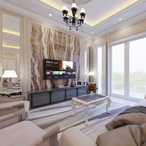 Desain Ruang TV Klasik Minimalis