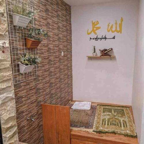 Mushola Minimalis dengan Tempat Wudhu